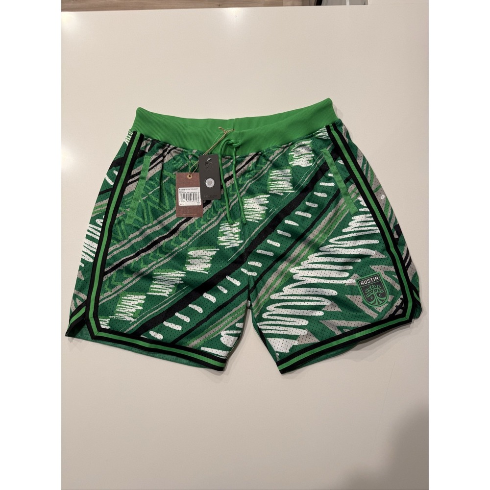 Mitchell & Ness MLS Game Day Pattern Short Austin FC Men's XL Green 7" Inseam